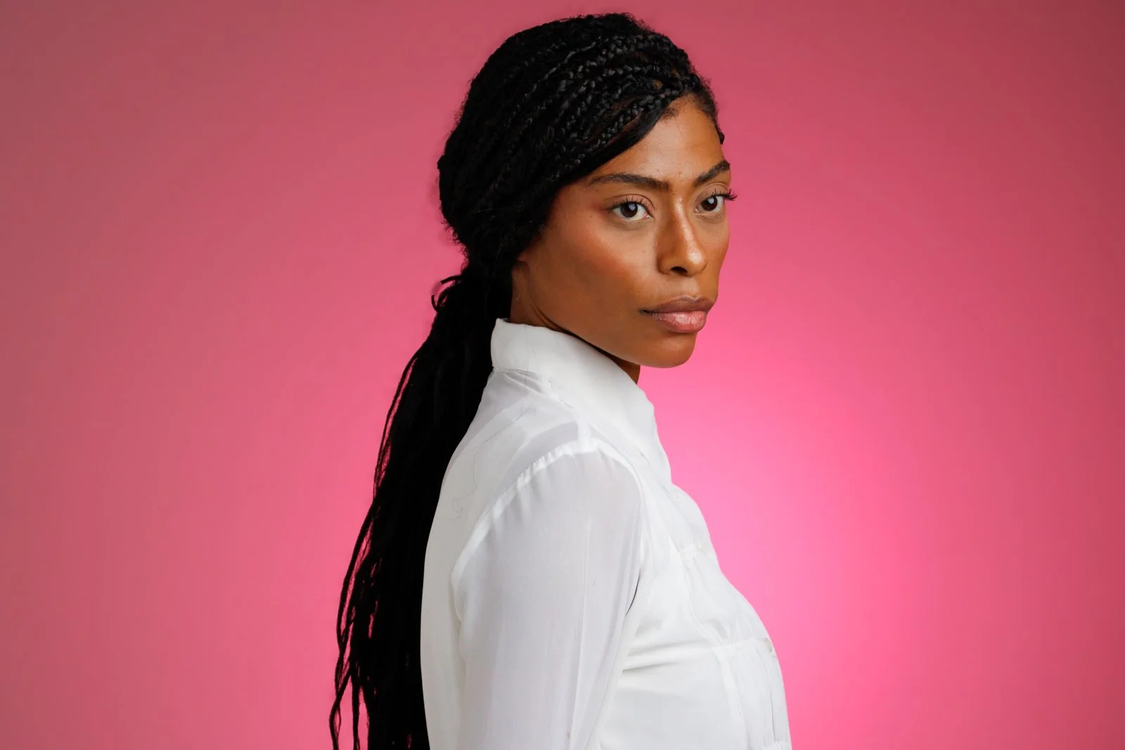 Example of a salon post with professional hair styling